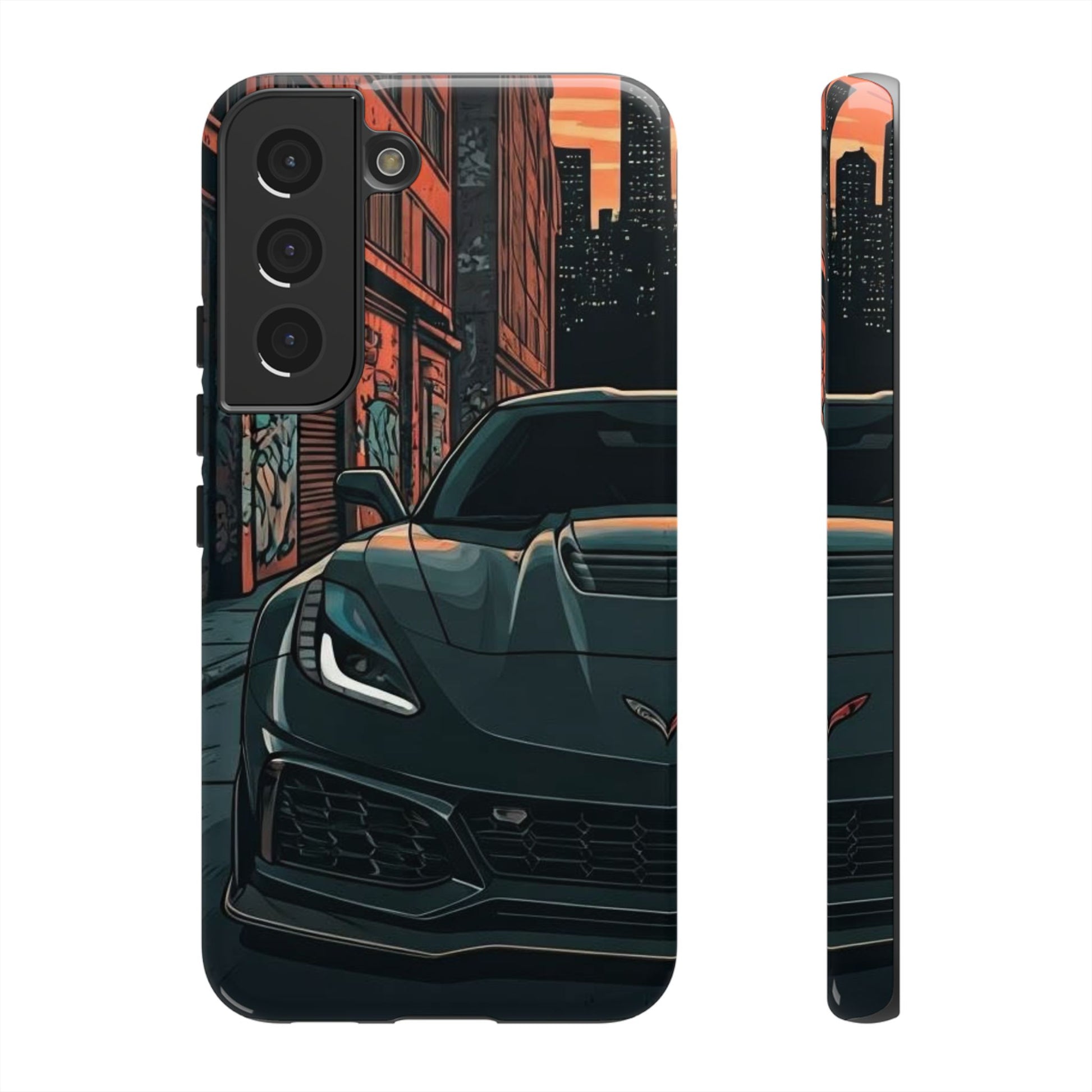 Chevy Corvette C7 Street Life-Dual Layer Ultra Tough Phone Case Printify by The Night Shift Automotive Apparel