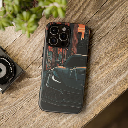 Chevy Corvette C7 Street Life-Dual Layer Ultra Tough Phone Case iPhone 16 Pro Max Matte Printify by The Night Shift Automotive Apparel