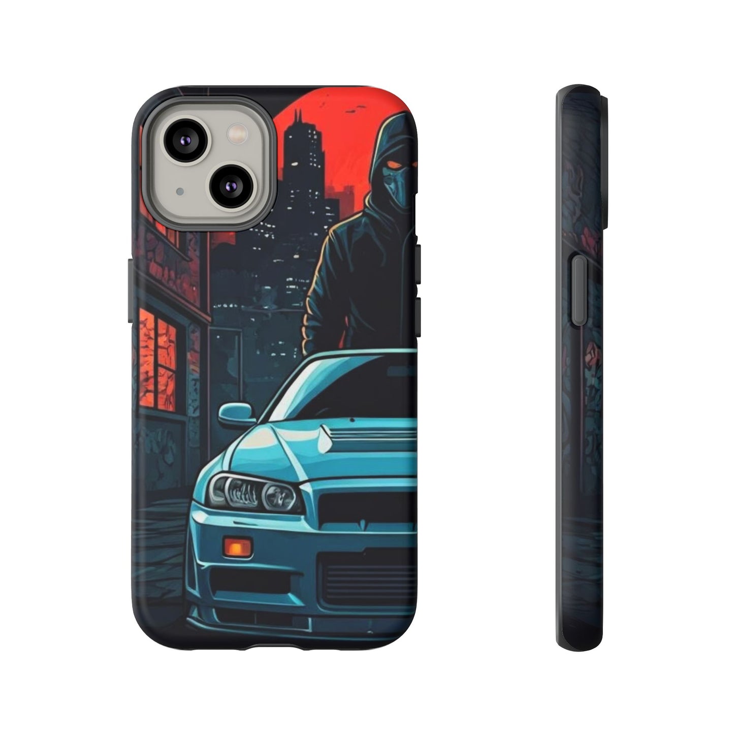 Nissan Skyline R34 Street Life-Dual Layer Ultra Tough Phone Case Printify by The Night Shift Automotive Apparel
