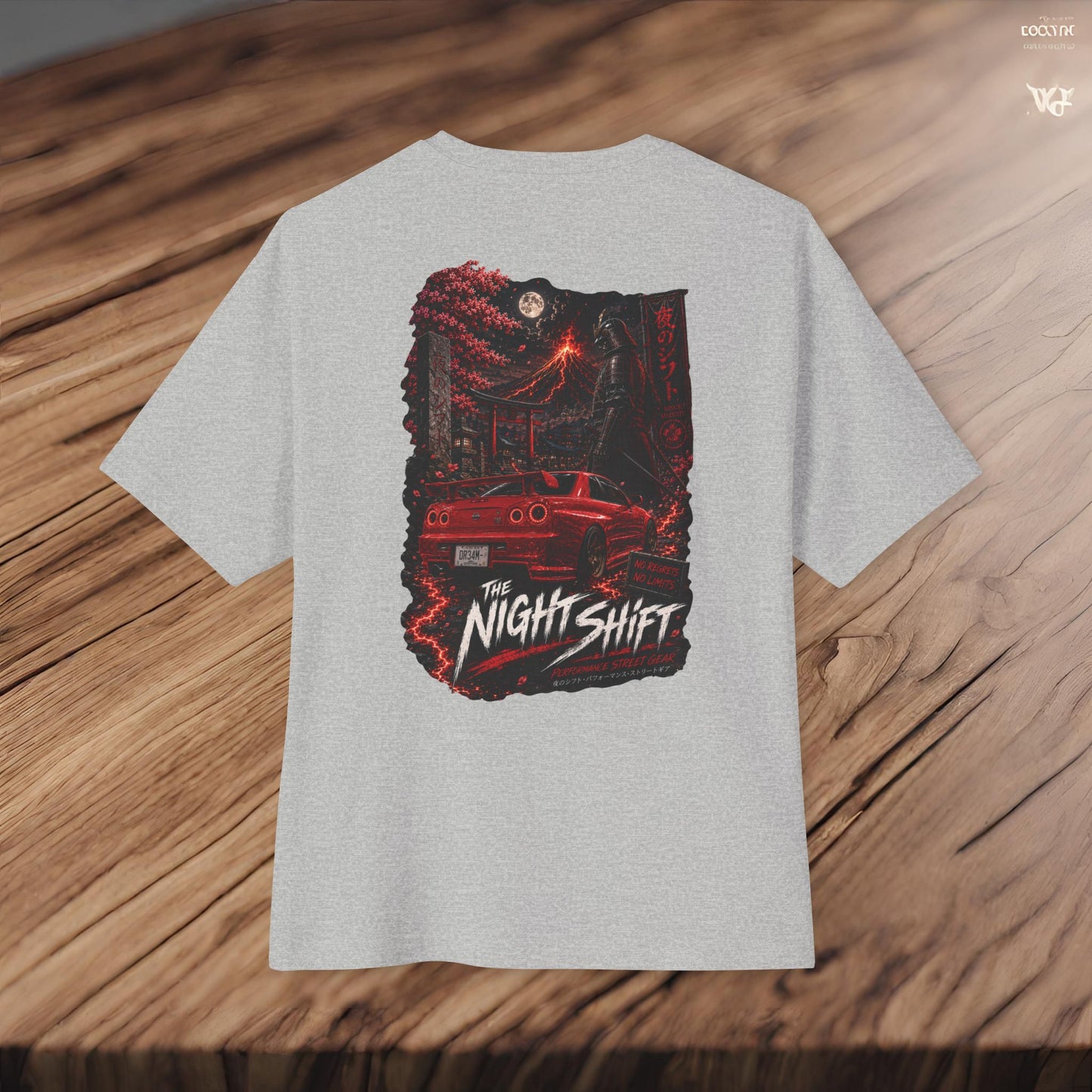 Nissan Skyline R34 Owners Custom-Premium, Ultra Soft Unisex Oversized Boxy Tee Printify by The Night Shift Automotive Apparel