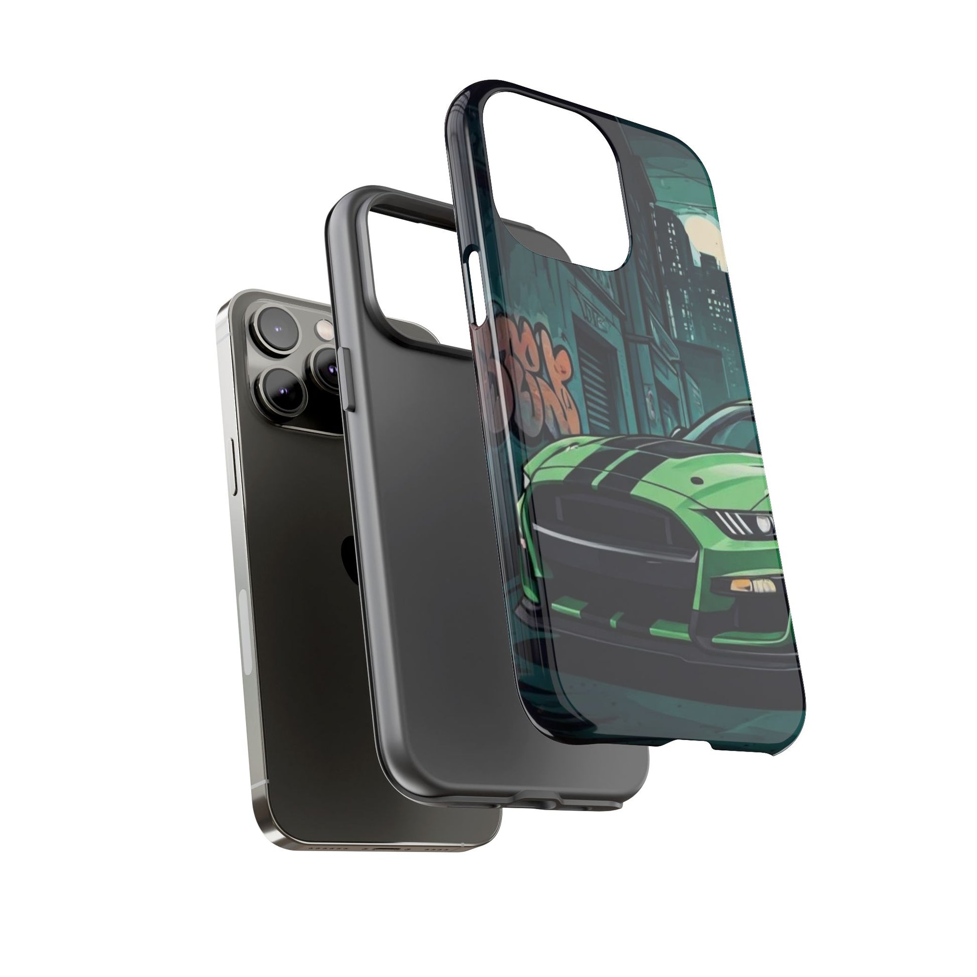 Ford Mustang Shelby GT500 Street Life-Dual Layer Ultra Tough Phone Case Printify by The Night Shift Automotive Apparel