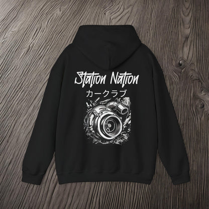 Station Nation-Ultra Soft, Premium Hoodie Printify by The Night Shift Automotive Apparel