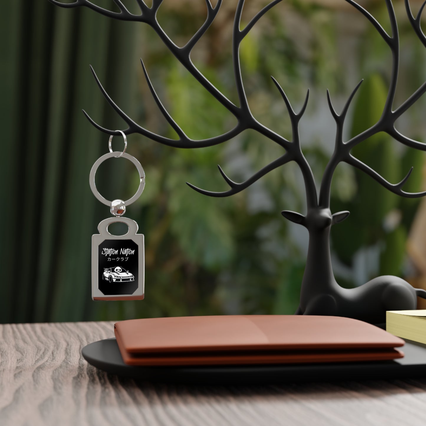 Station Nation Keychain Printify by The Night Shift Automotive Apparel