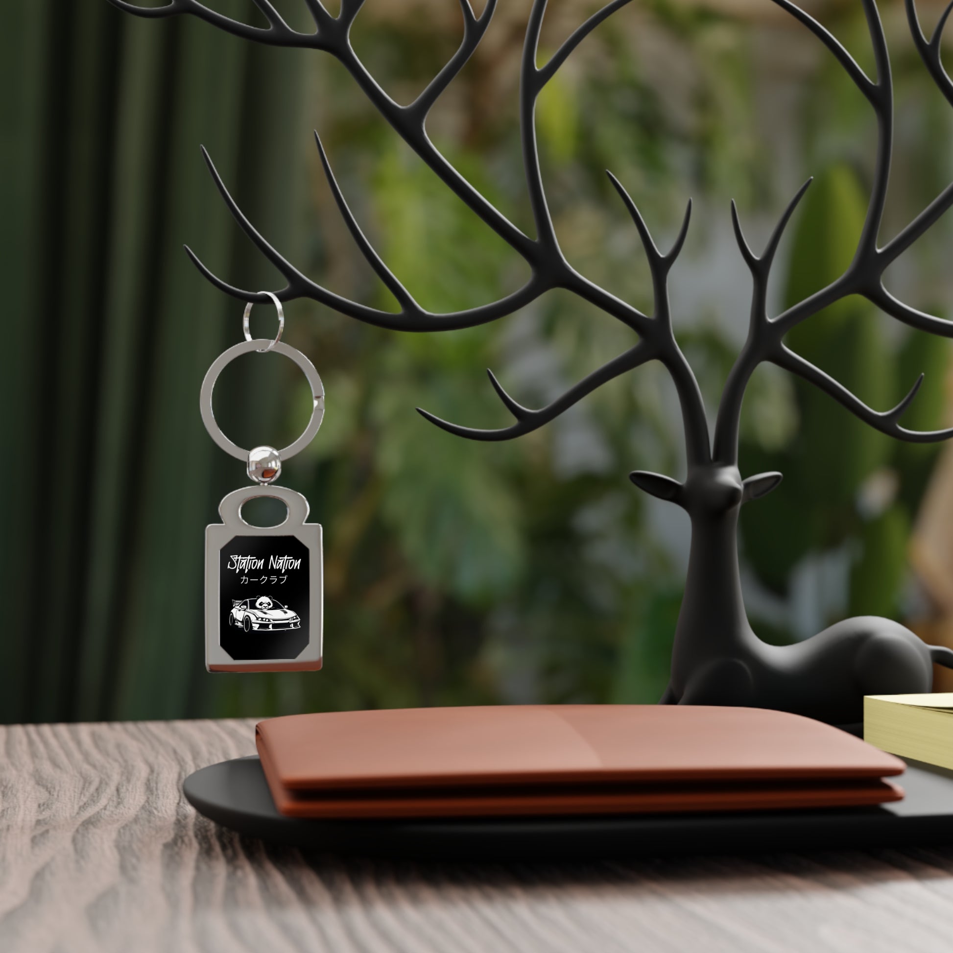Station Nation Keychain Printify by The Night Shift Automotive Apparel