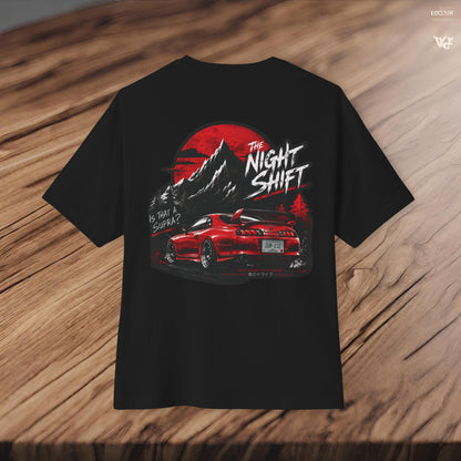 Toyota Supra MK-4 Owners Custom-Premium, Ultra Soft Unisex Oversized Boxy Tee Printify by The Night Shift Automotive Apparel