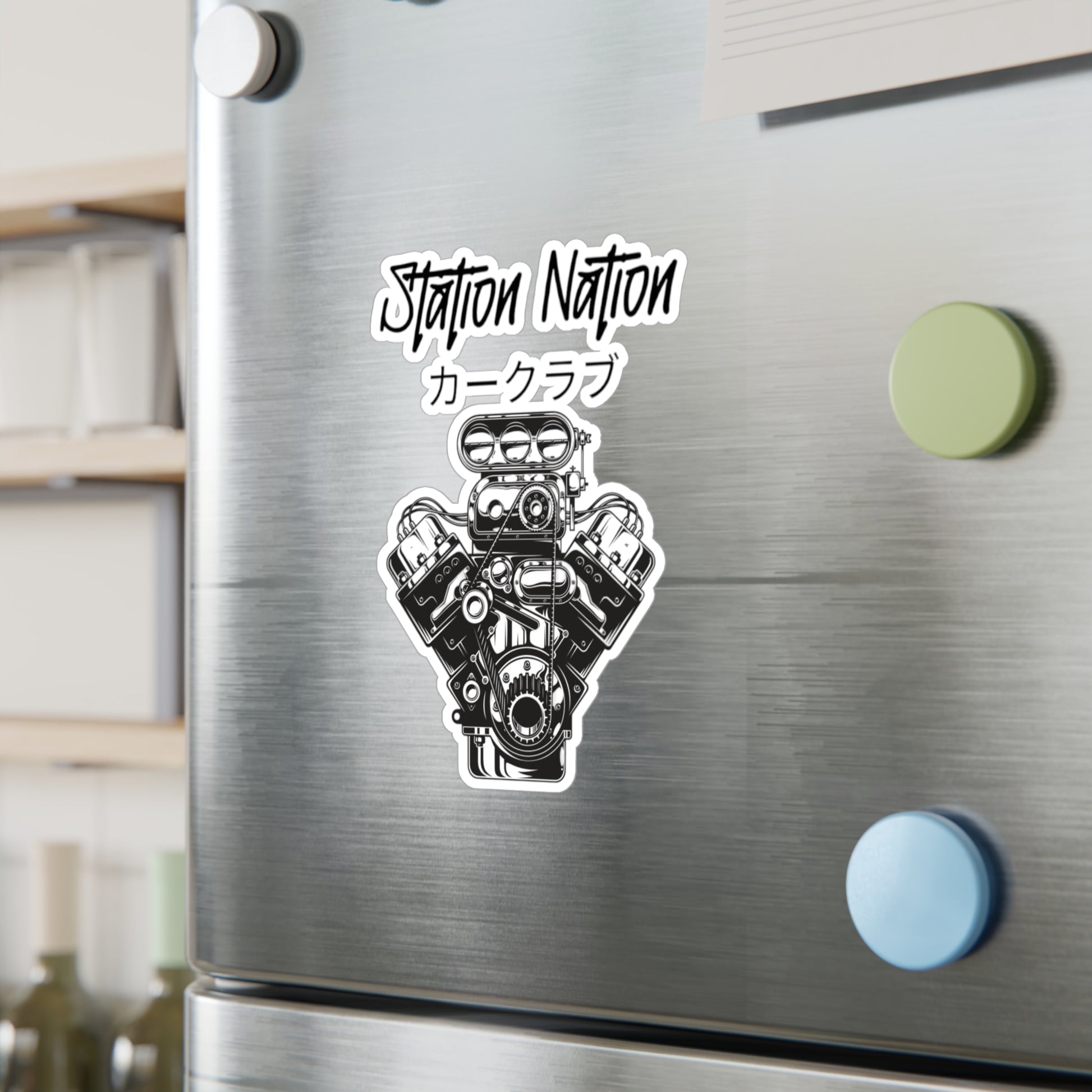 Kiss-Cut Vinyl Decals Printify by The Night Shift Automotive Apparel