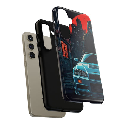 Nissan Skyline R34 Street Life-Dual Layer Ultra Tough Phone Case Printify by The Night Shift Automotive Apparel