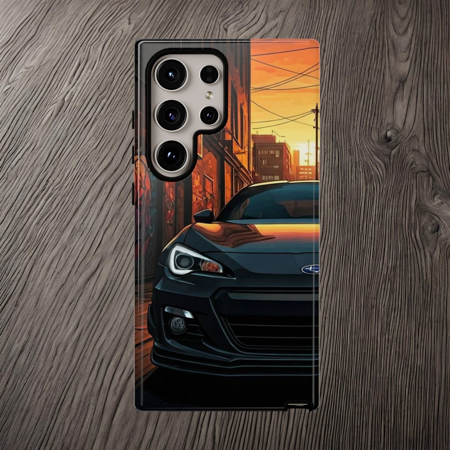 Subaru BRZ Street Life-Dual Layer Ultra Tough Phone Case Samsung Galaxy S24 Ultra Glossy Printify by The Night Shift Automotive Apparel
