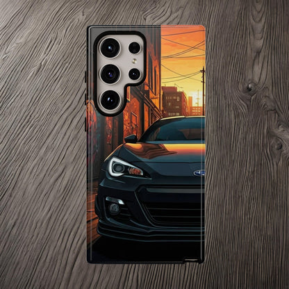 Subaru BRZ Street Life-Dual Layer Ultra Tough Phone Case Samsung Galaxy S24 Ultra Glossy Printify by The Night Shift Automotive Apparel