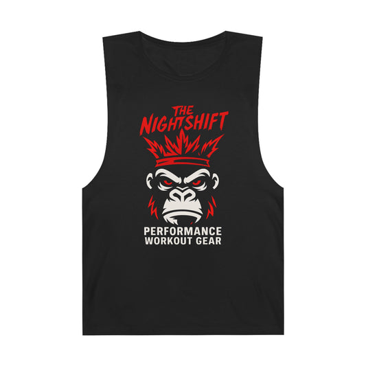 King Of The Gym - Premium Unisex Barnard Tank Top Black Printify by The Night Shift Automotive Apparel