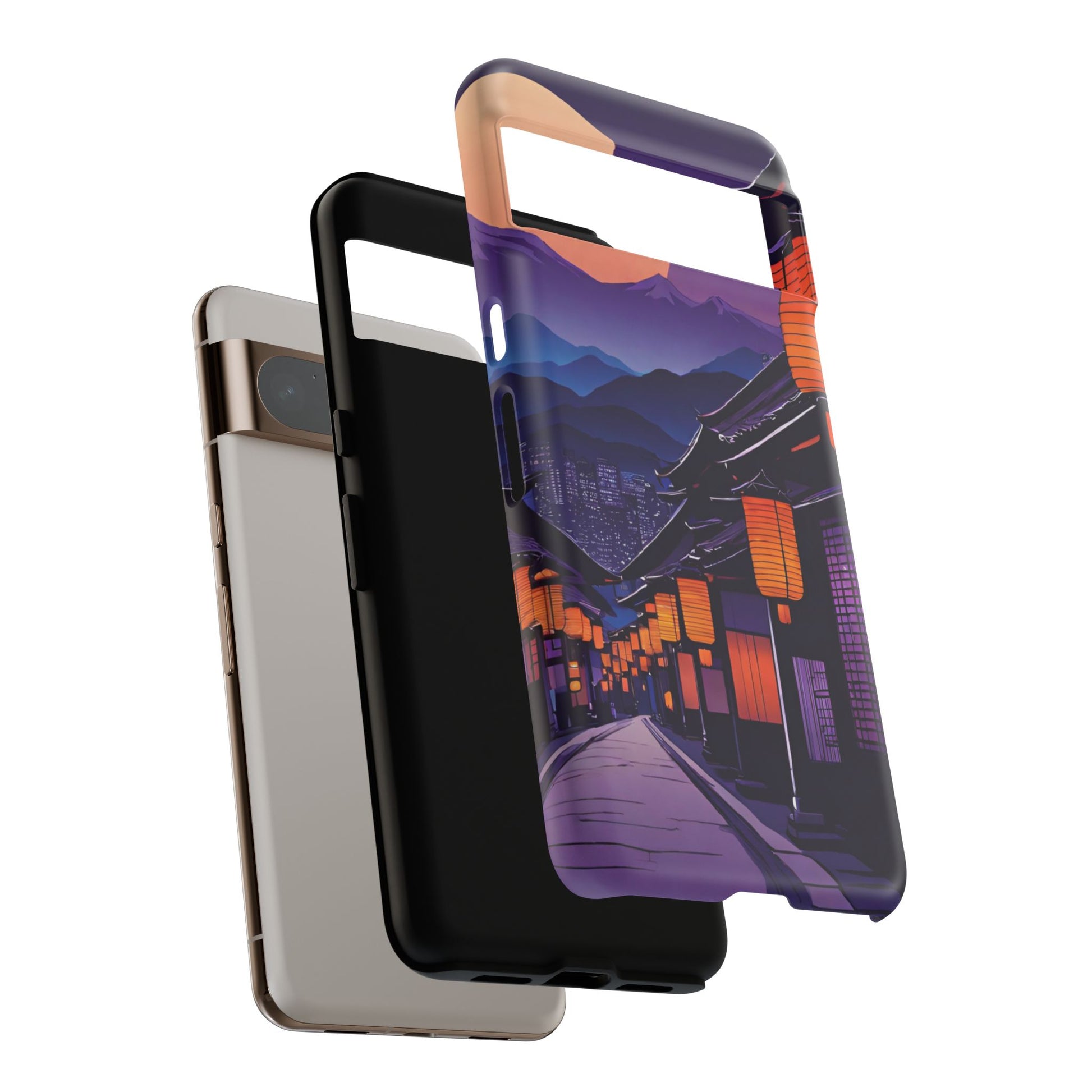 Traditional Japanese Village Countryside-Dual Layer Ultra Tough Phone Case Printify by The Night Shift Automotive Apparel