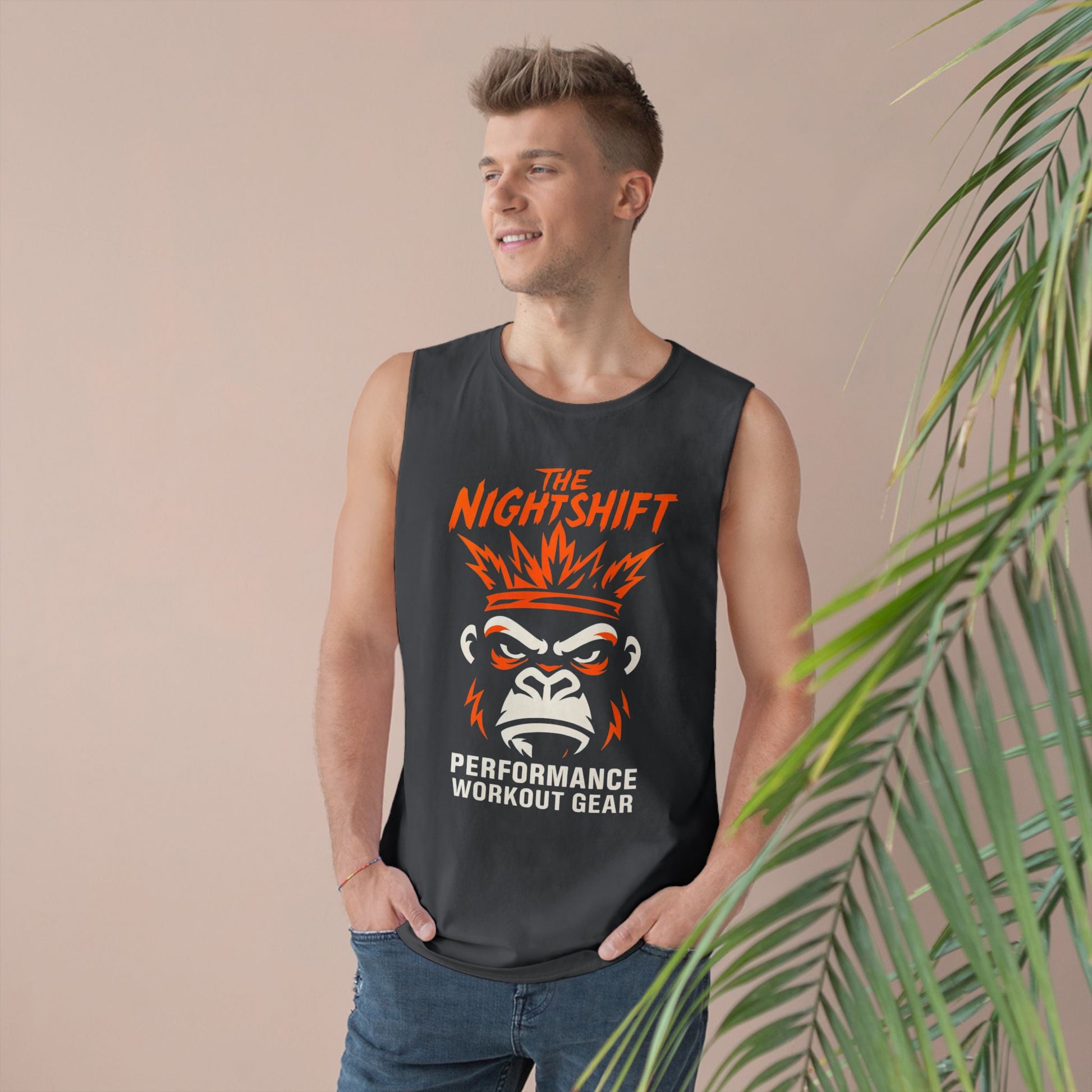 King Of The Gym - Premium Unisex Barnard Tank Top Printify by The Night Shift Automotive Apparel