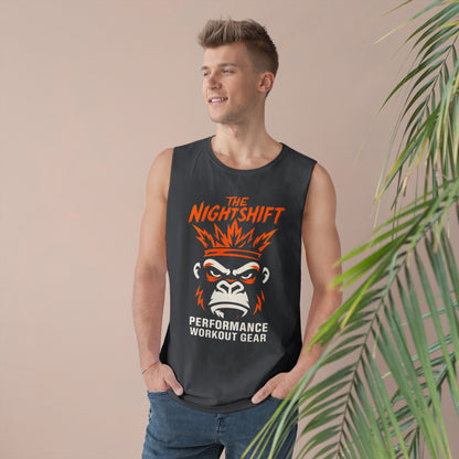 King Of The Gym - Premium Unisex Barnard Tank Top Printify by The Night Shift Automotive Apparel