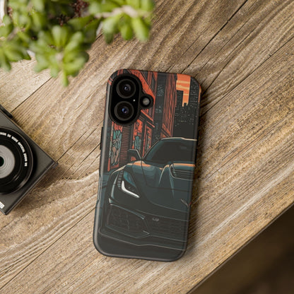 Chevy Corvette C7 Street Life-Dual Layer Ultra Tough Phone Case iPhone 16 Matte Printify by The Night Shift Automotive Apparel