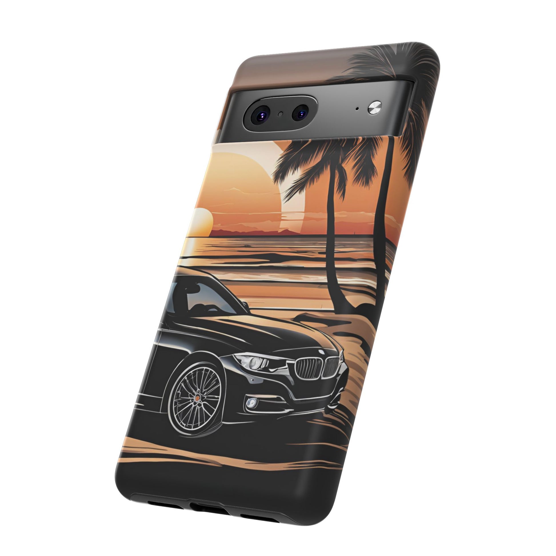 BMW Sunset On The Beach-Dual Layer Ultra Tough Phone Case Printify by The Night Shift Automotive Apparel