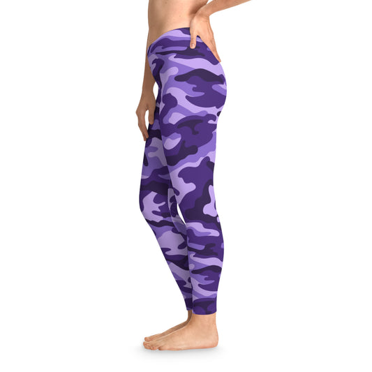 Stretchy Leggings Seam thread color automatically matched to design Printify by The Night Shift Automotive Apparel