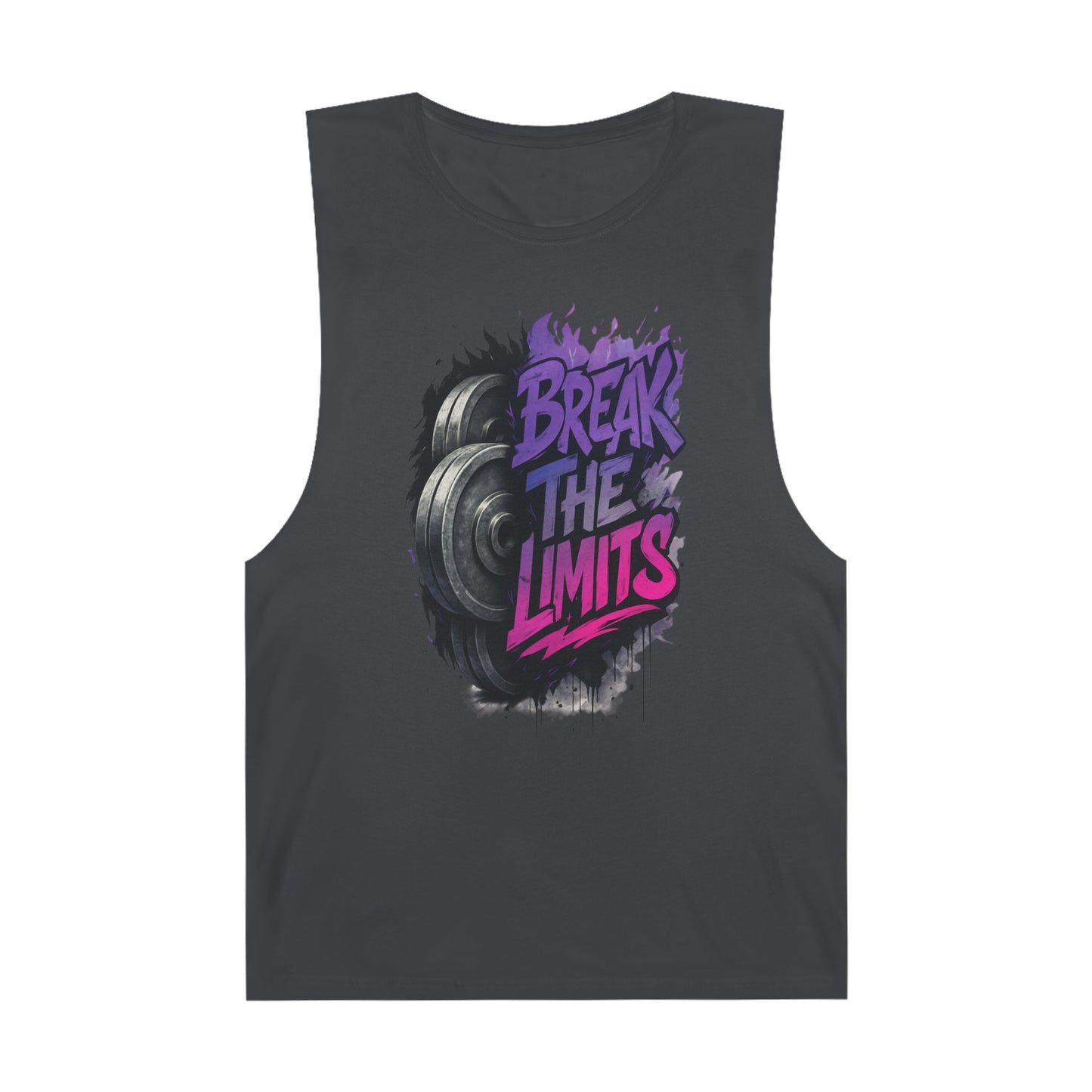 Break The Limits - Premium Unisex Barnard Tank Top Coal Printify by The Night Shift Automotive Apparel