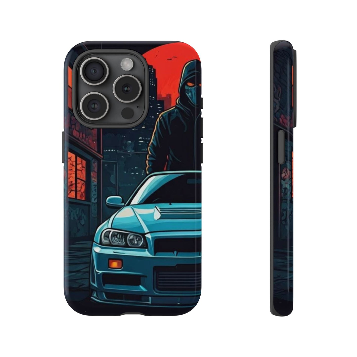 Nissan Skyline R34 Street Life-Dual Layer Ultra Tough Phone Case Printify by The Night Shift Automotive Apparel