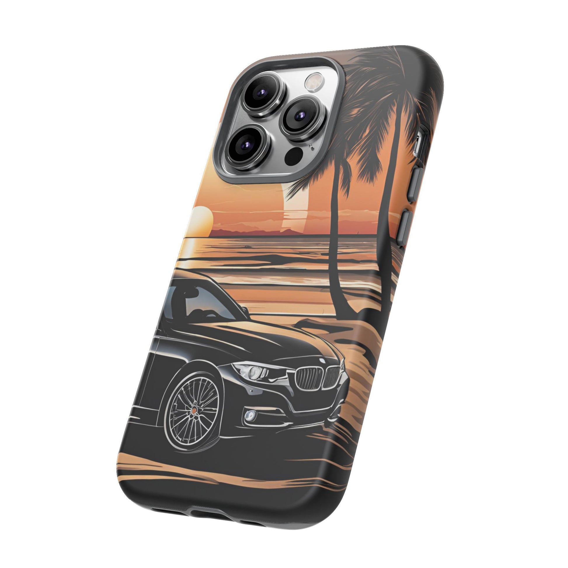 BMW Sunset On The Beach-Dual Layer Ultra Tough Phone Case Printify by The Night Shift Automotive Apparel