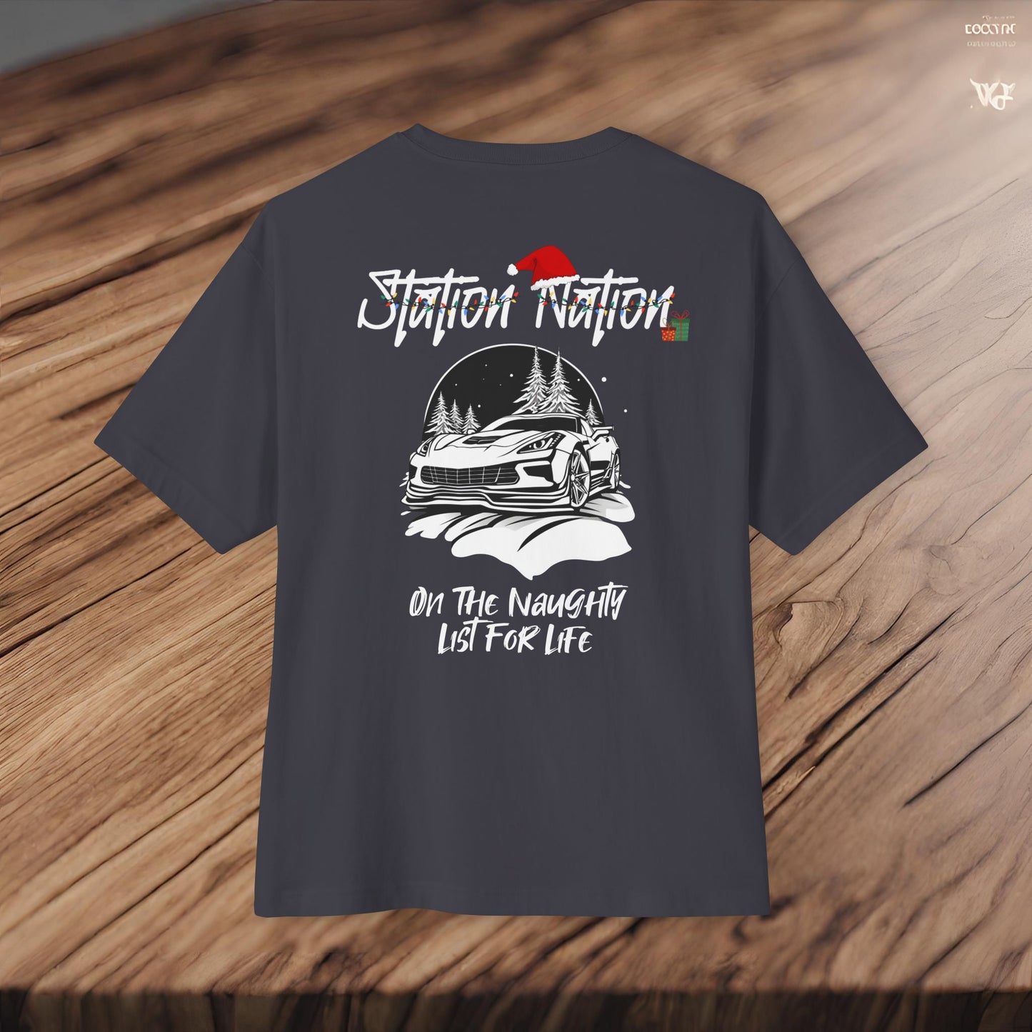 🎄 Christmas Limited Edition Station Nation-Premium, Ultra Soft Unisex Oversized Boxy Tee Printify by The Night Shift Automotive Apparel