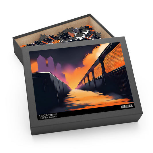 Puzzle (500-Piece) Printify by The Night Shift Automotive Apparel