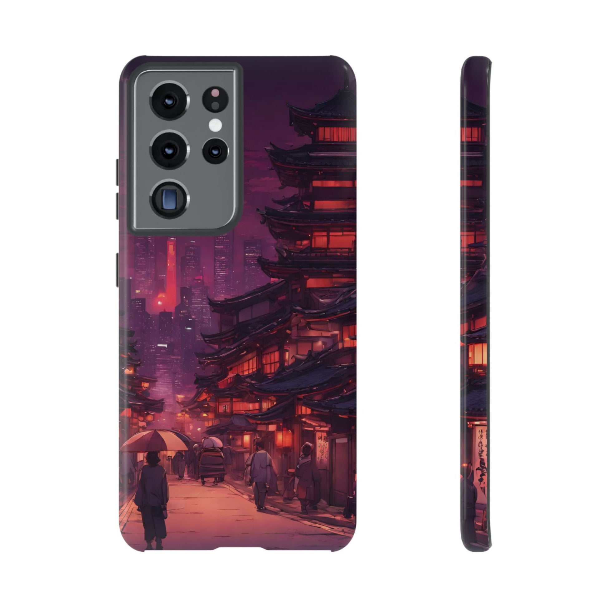 Traditional Japanese Village Countryside-Dual Layer Ultra Tough Phone Case Samsung Galaxy S21 Ultra Glossy Printify by The Night Shift Automotive Apparel