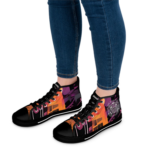 The Night Shift-Women's Canvas High Tops