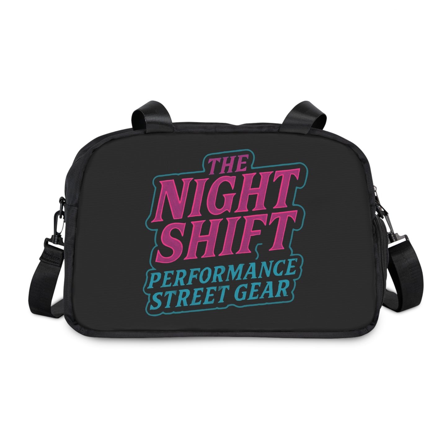 Gym & Fitness Handbag 12.4" x 13.3" Black Printify by The Night Shift Automotive Apparel