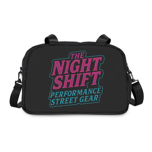 Gym & Fitness Handbag 12.4" x 13.3" Black Printify by The Night Shift Automotive Apparel