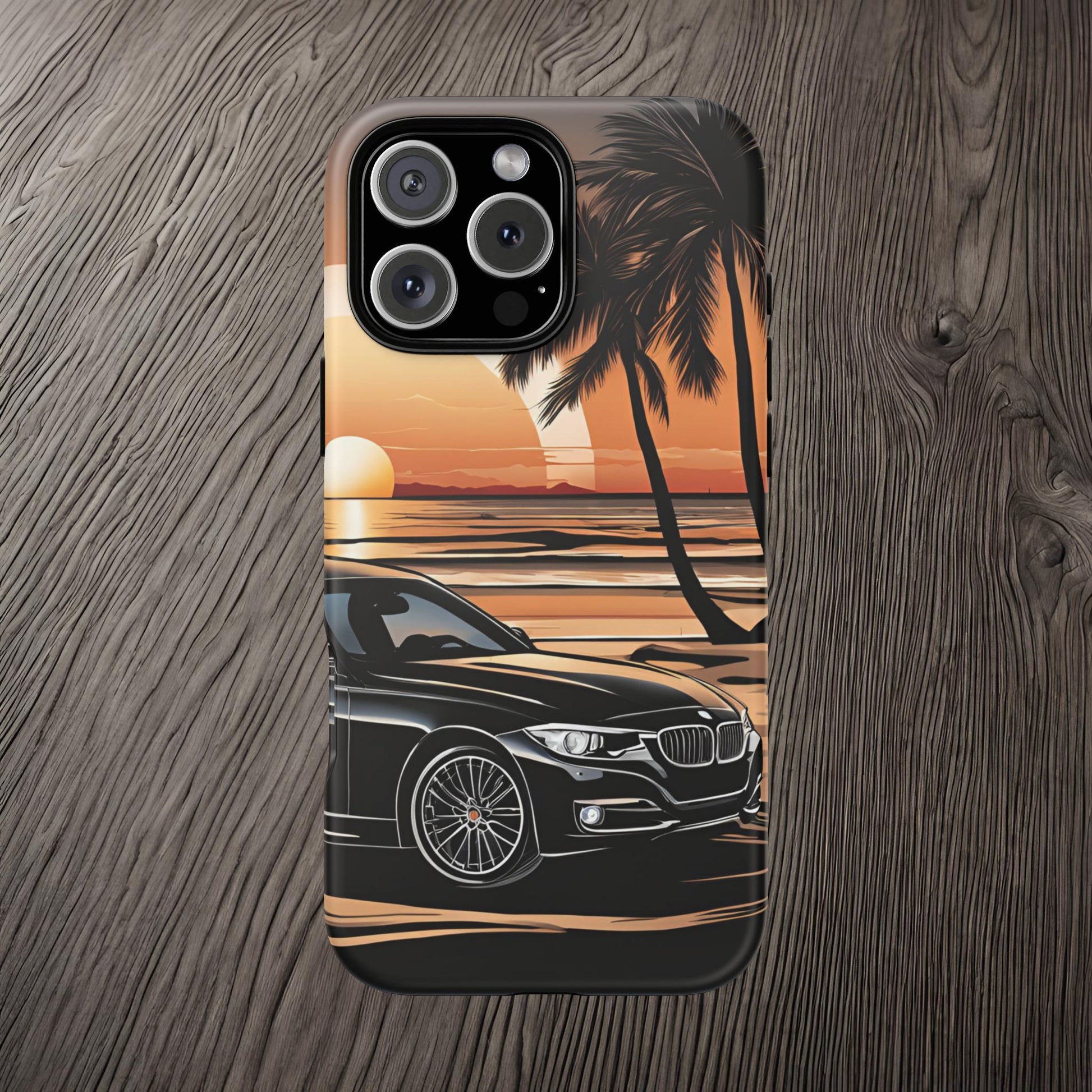 BMW Sunset On The Beach-Dual Layer Ultra Tough Phone Case Printify by The Night Shift Automotive Apparel