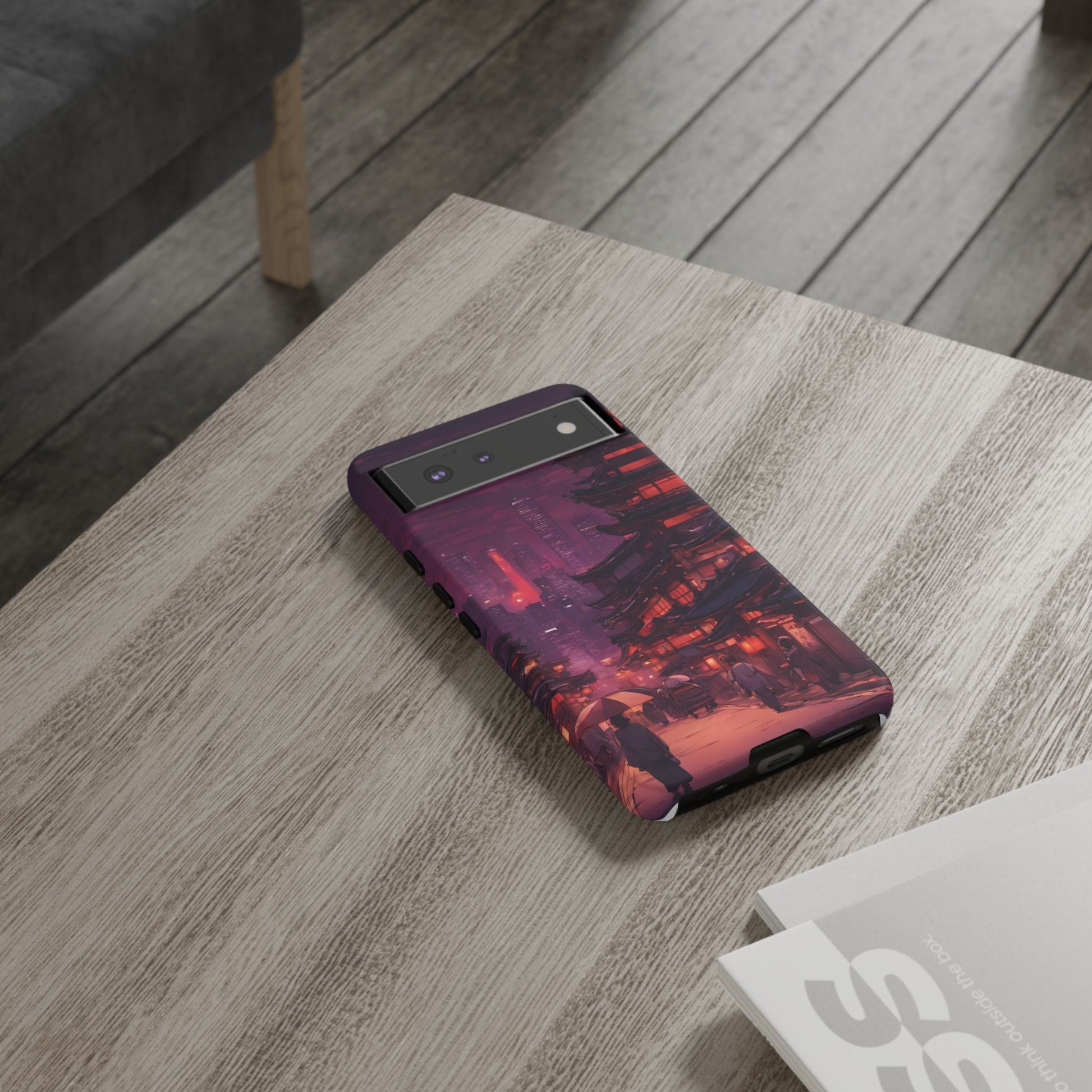 Traditional Japanese Village Countryside-Dual Layer Ultra Tough Phone Case Google Pixel 6 Matte Printify by The Night Shift Automotive Apparel