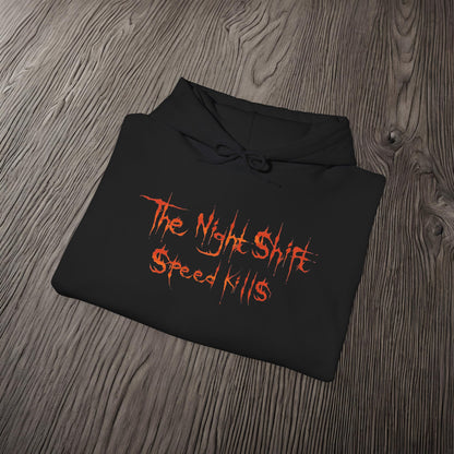 Speed Kills Zombie Mustang-Ultra Soft, Premium Hoodie Printify by The Night Shift Automotive Apparel