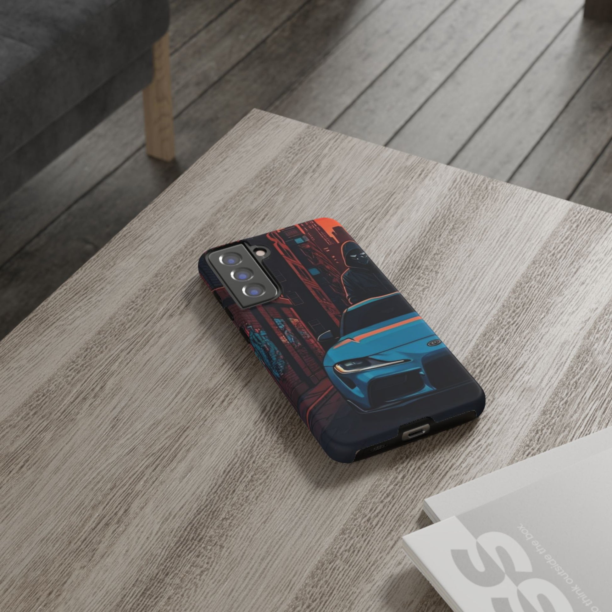 Toyota Supra MK-V Street Life-Dual Layer Ultra Tough Phone Case Samsung Galaxy S21 FE Matte Printify by The Night Shift Automotive Apparel