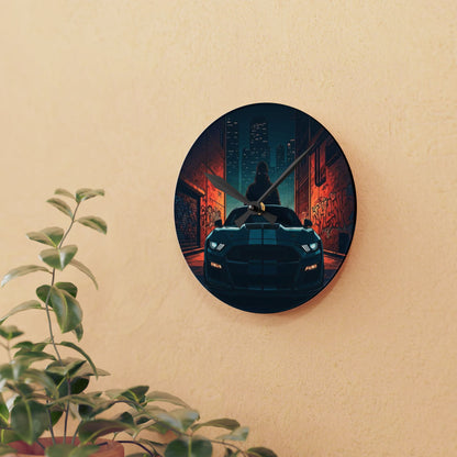 Ford Mustang Shelby GT350 Street Life-Acrylic Wall Clock