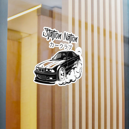 Kiss-Cut Vinyl Decals Printify by The Night Shift Automotive Apparel