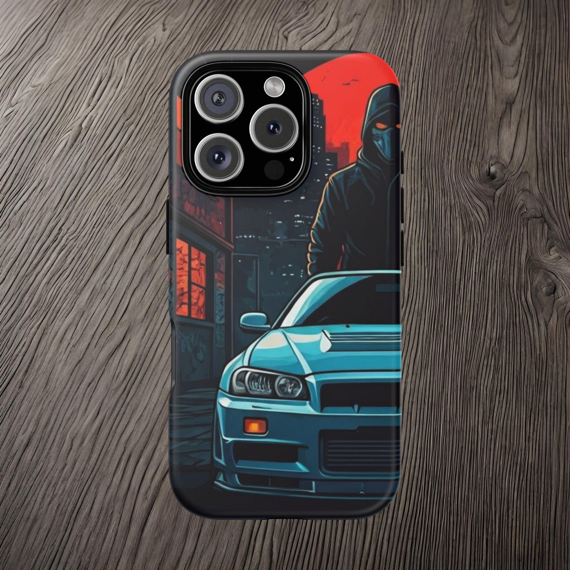 Nissan Skyline R34 Street Life-Dual Layer Ultra Tough Phone Case Printify by The Night Shift Automotive Apparel
