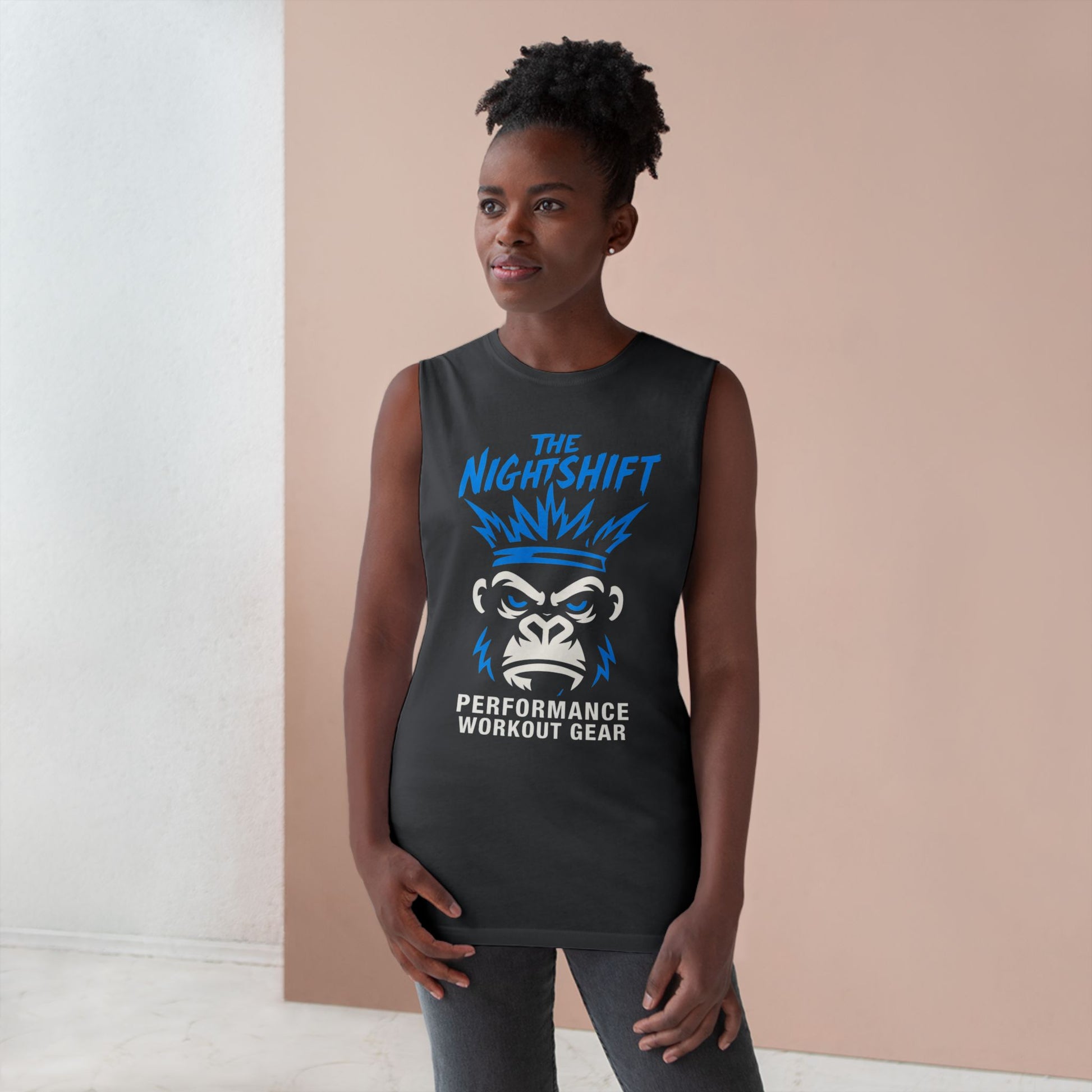 King Of The Gym - Premium Unisex Barnard Tank Top Printify by The Night Shift Automotive Apparel