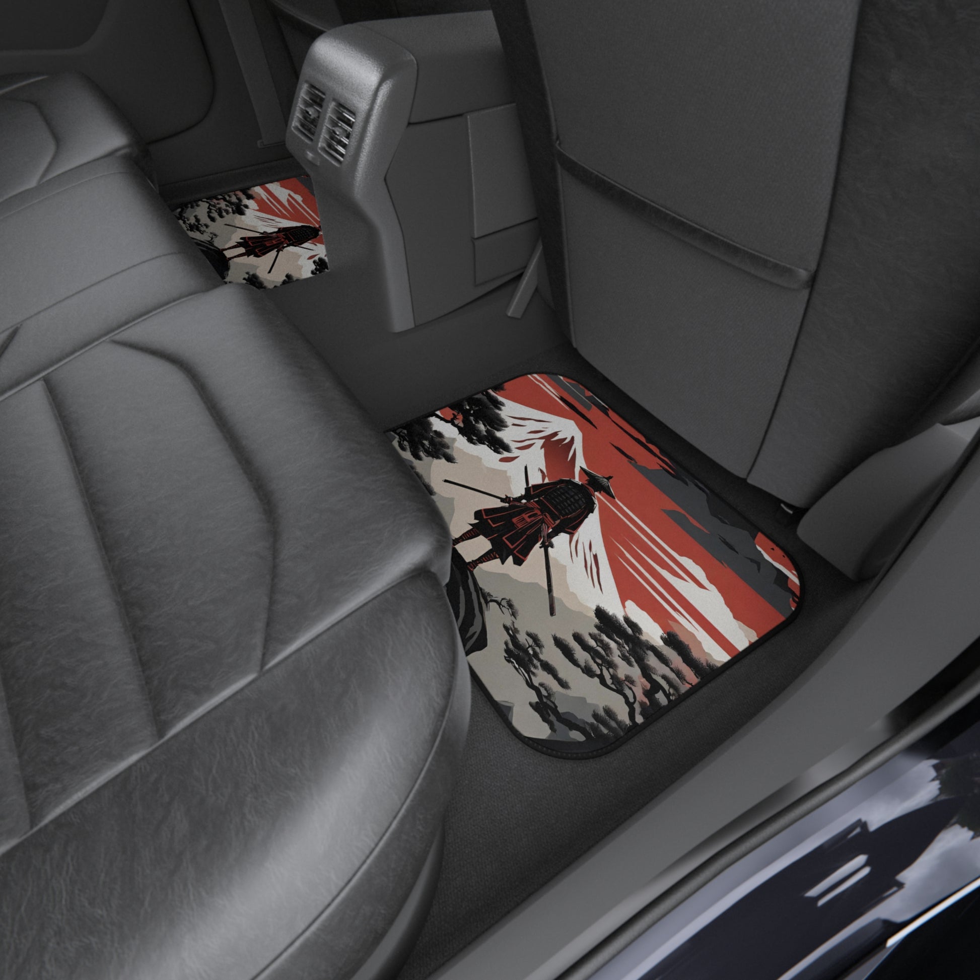 The Way Of The Samurai-Premium, High Quality Car Floor Mats (Set of 4) Printify by The Night Shift Automotive Apparel