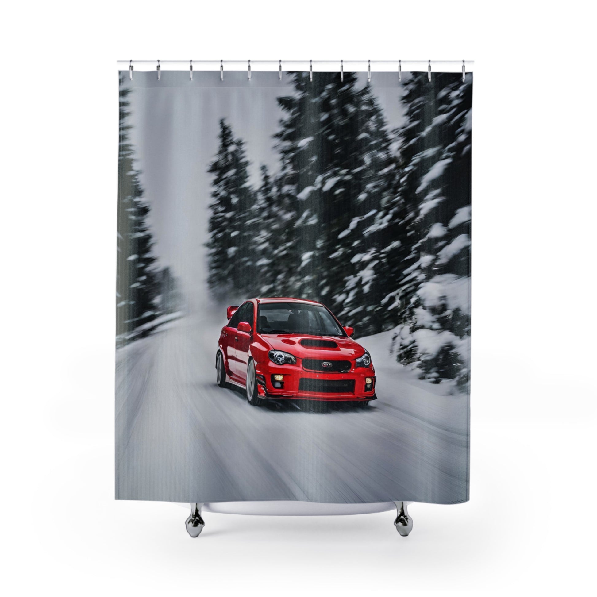 Shower Curtains 71" × 74" Printify by The Night Shift Automotive Apparel