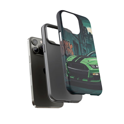 Ford Mustang Shelby GT500 Street Life-Dual Layer Ultra Tough Phone Case Printify by The Night Shift Automotive Apparel