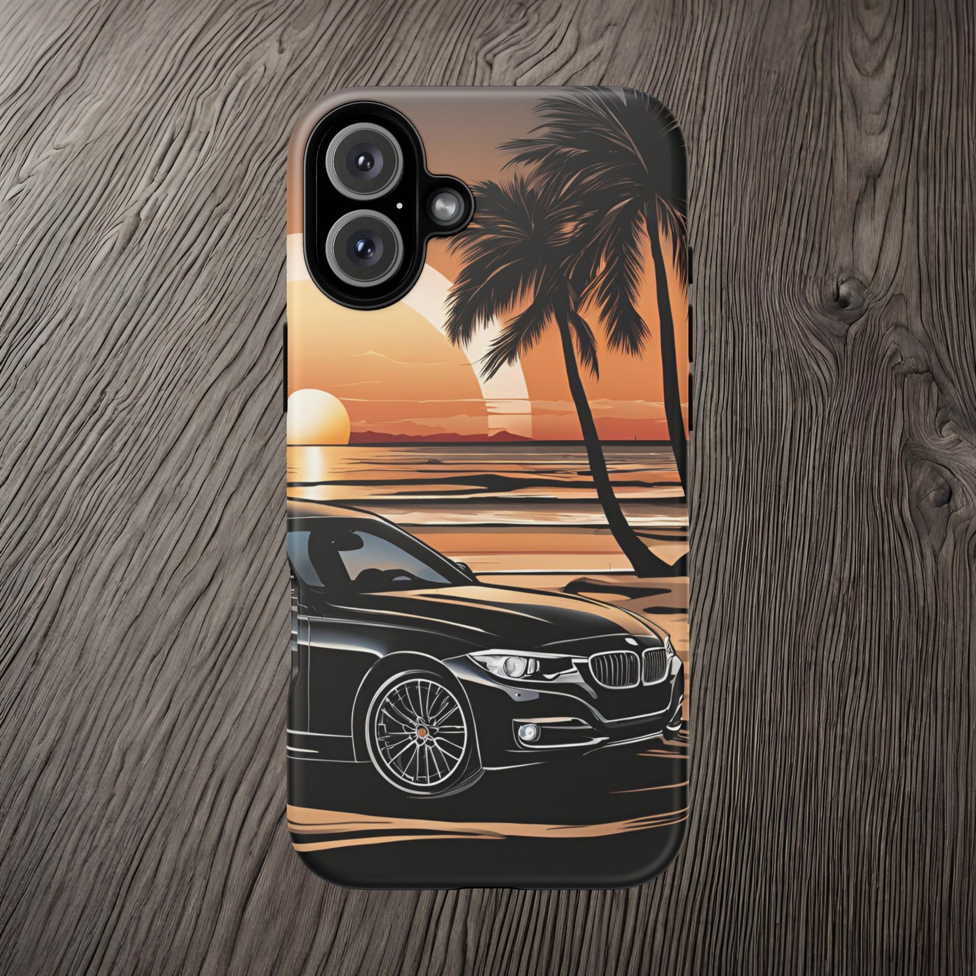 BMW Sunset On The Beach-Dual Layer Ultra Tough Phone Case Printify by The Night Shift Automotive Apparel