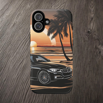 BMW Sunset On The Beach-Dual Layer Ultra Tough Phone Case Printify by The Night Shift Automotive Apparel