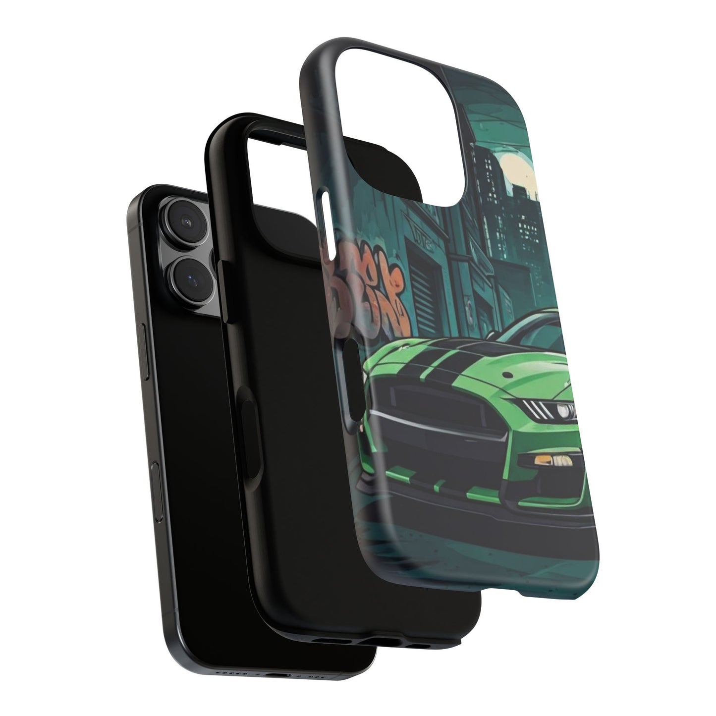 Ford Mustang Shelby GT500 Street Life-Dual Layer Ultra Tough Phone Case Printify by The Night Shift Automotive Apparel