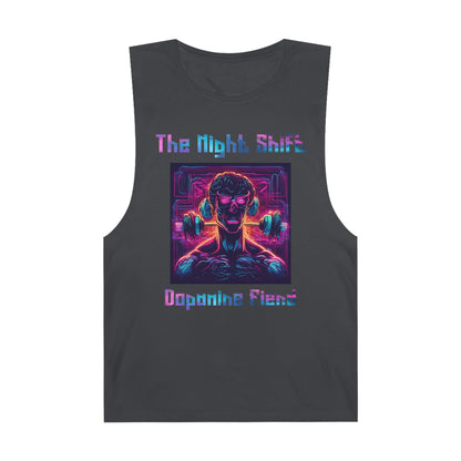 Dopamine Fiend - Premium Unisex Barnard Tank Top Coal Printify by The Night Shift Automotive Apparel