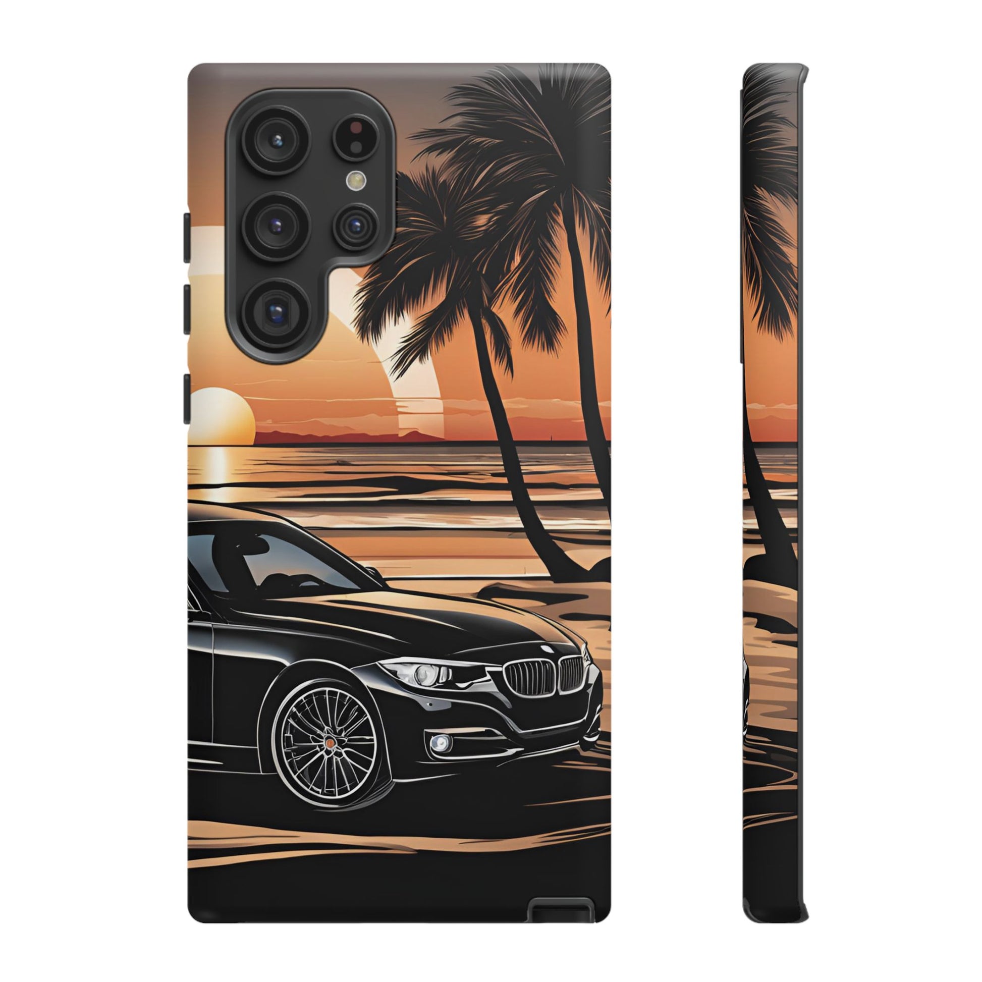 BMW Sunset On The Beach-Dual Layer Ultra Tough Phone Case Printify by The Night Shift Automotive Apparel
