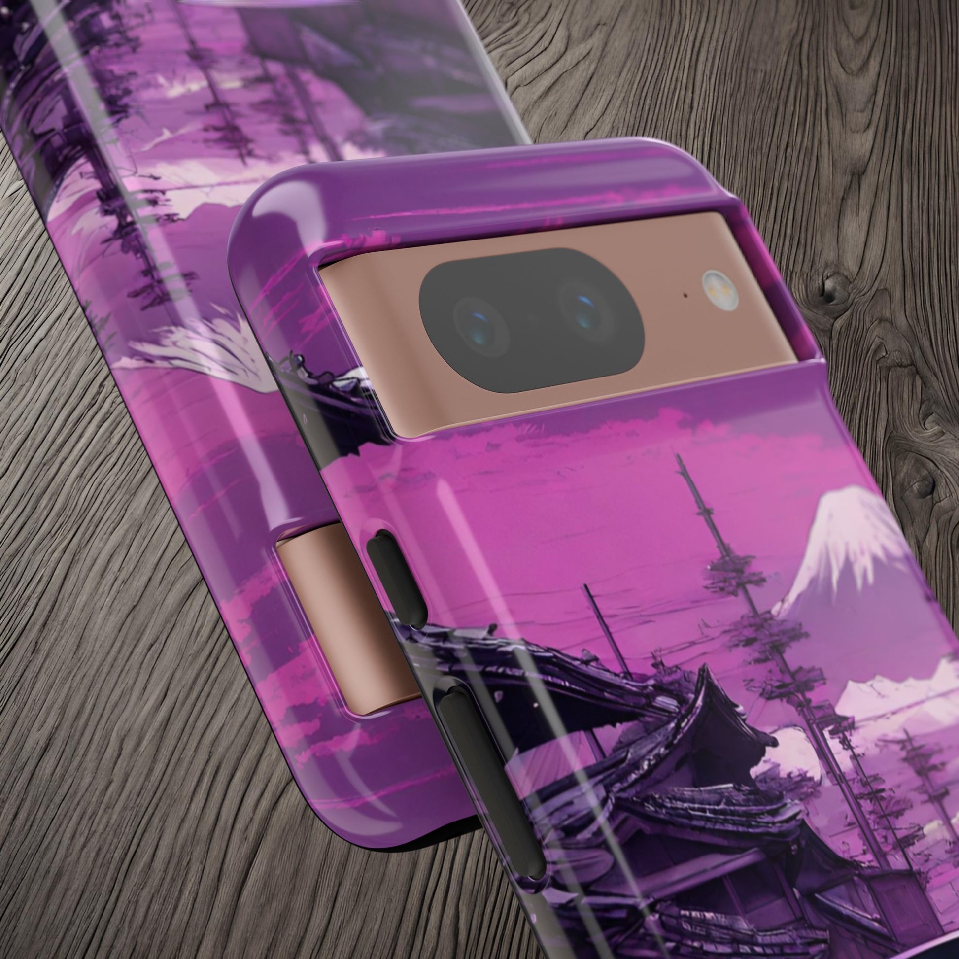 Nissan Skyline R34 Mt Fuji-Dual Layer Ultra Tough Phone Case Printify by The Night Shift Automotive Apparel