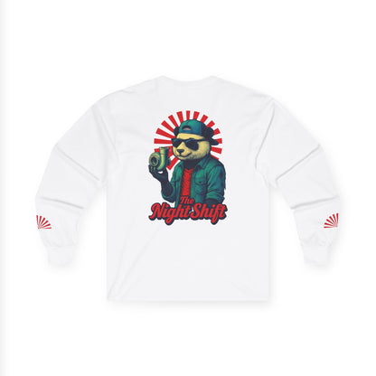 Good Vibes Panda-Premium, Ultra Soft Unisex Long Sleeve Tee Printify by The Night Shift Automotive Apparel