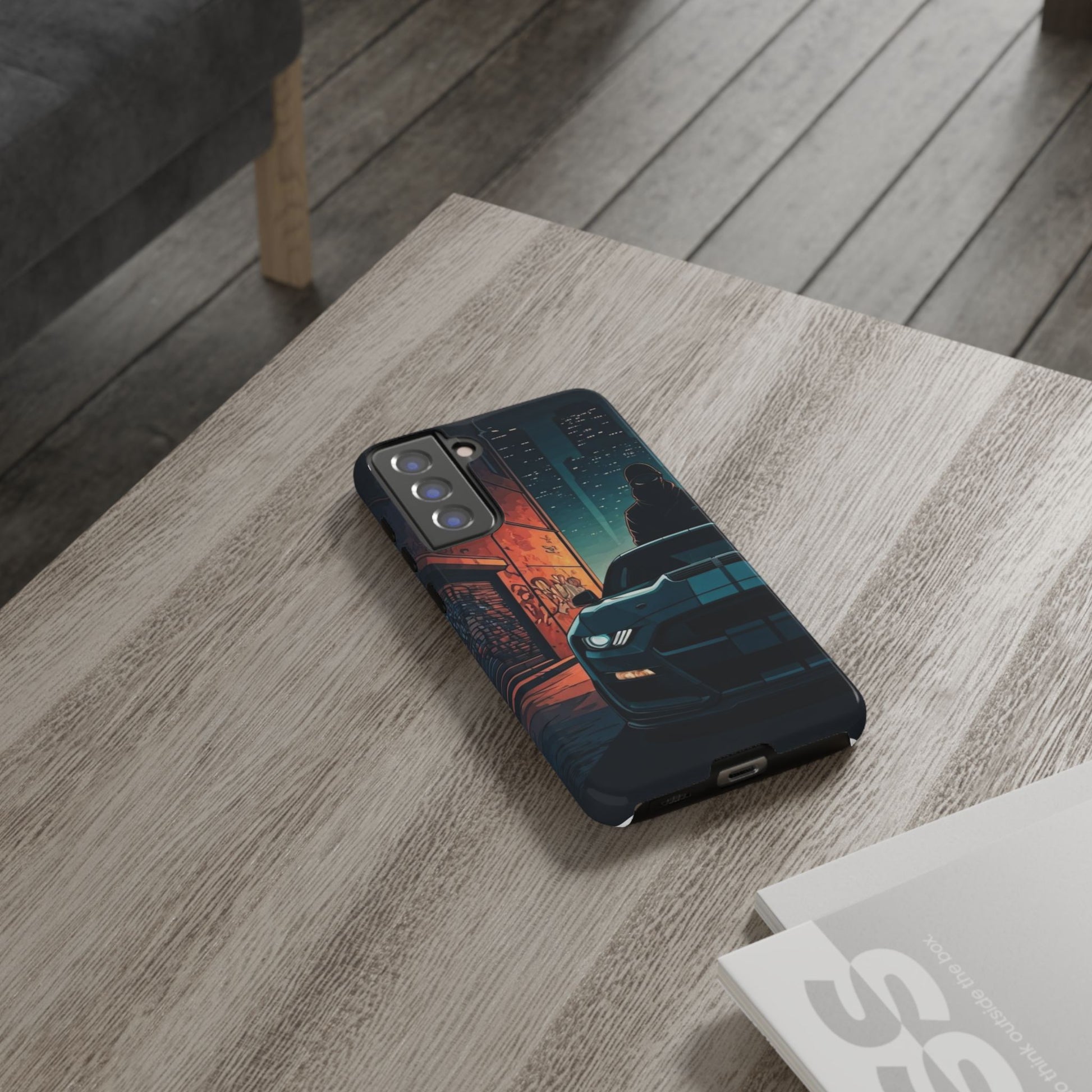 Ford Mustang Shelby GT350 Street Life-Dual Layer Ultra Tough Phone Case Samsung Galaxy S21 FE Glossy Printify by The Night Shift Automotive Apparel