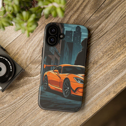 Dodge Viper SRT-10 Street Life-Dual Layer Ultra Tough Phone Case iPhone 16 Plus Matte Printify by The Night Shift Automotive Apparel