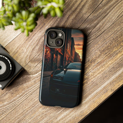 Mitsubishi 3000GT VR4 Street Life-Dual Layer Ultra Tough Phone Case iPhone 15 Glossy Printify by The Night Shift Automotive Apparel